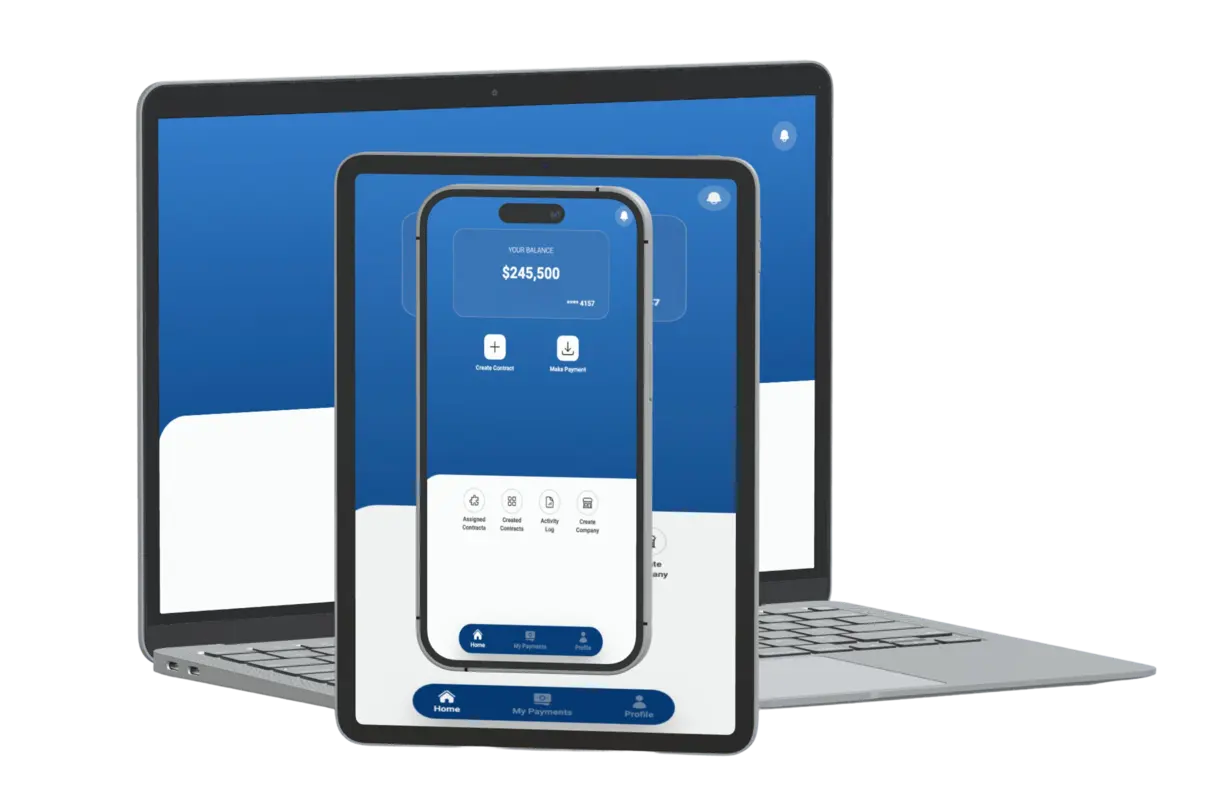 StringPay multi device responsive application for the construction industry